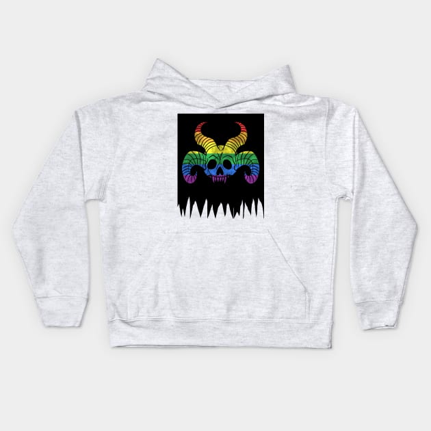 Sea Devil Gay Pride Kids Hoodie by DivineandConquer